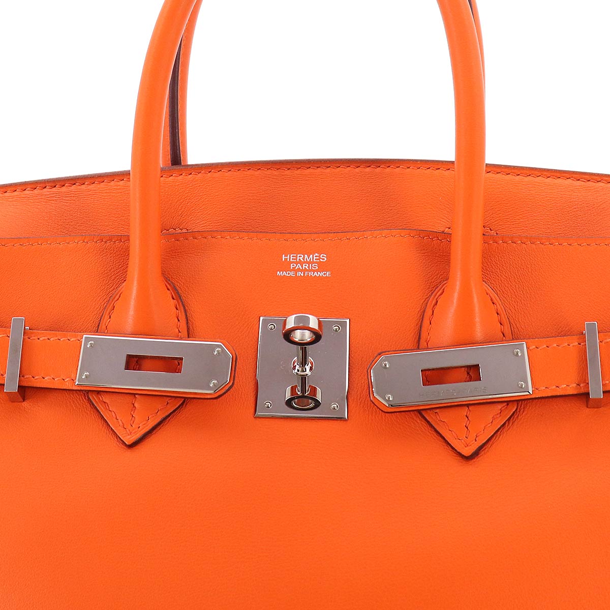 Birkin 30 Veau Swift Orange Hand Bag Purse