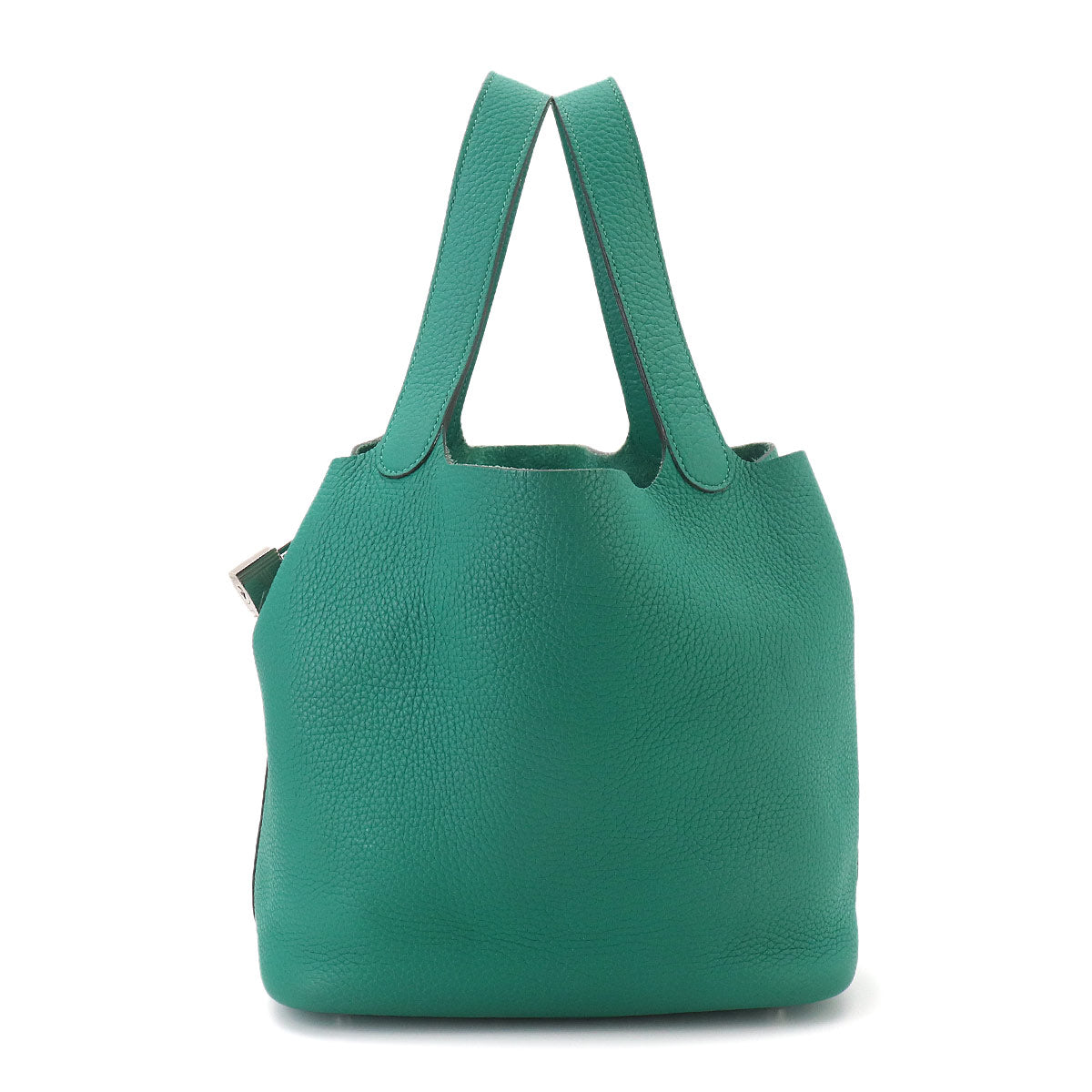 Picotin Lock MM Hand Bag Taurillon Clemence Vert Verone