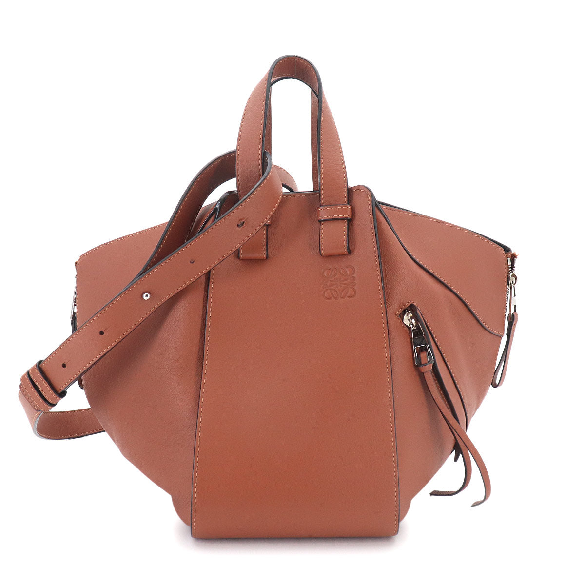 Hammock Small Hand Shoulder Bag Leather Brown Purse
