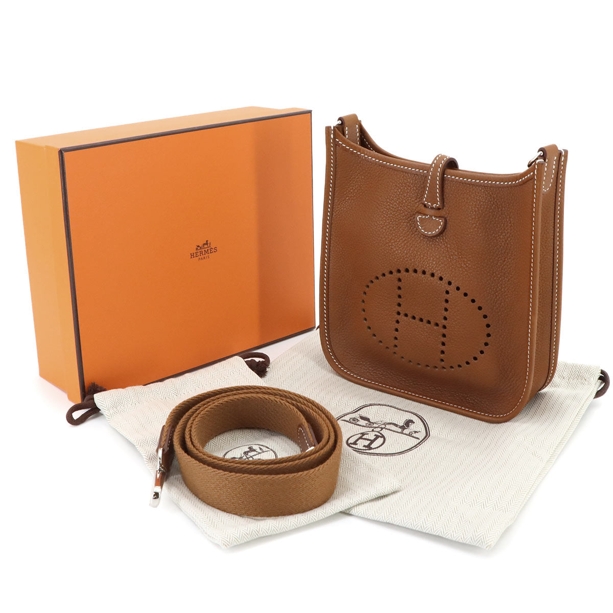 Evelyne Amazone TPM Shoulder Bag Barenia Faubourg Fauve