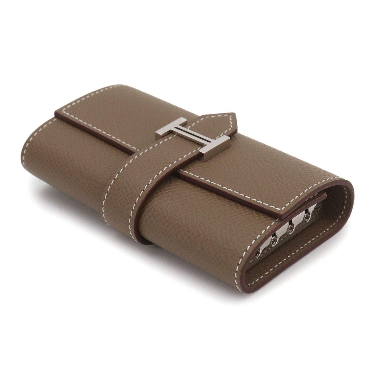 Bearn Four Consecutive Key case Veau Epsom Etoupe Accessory