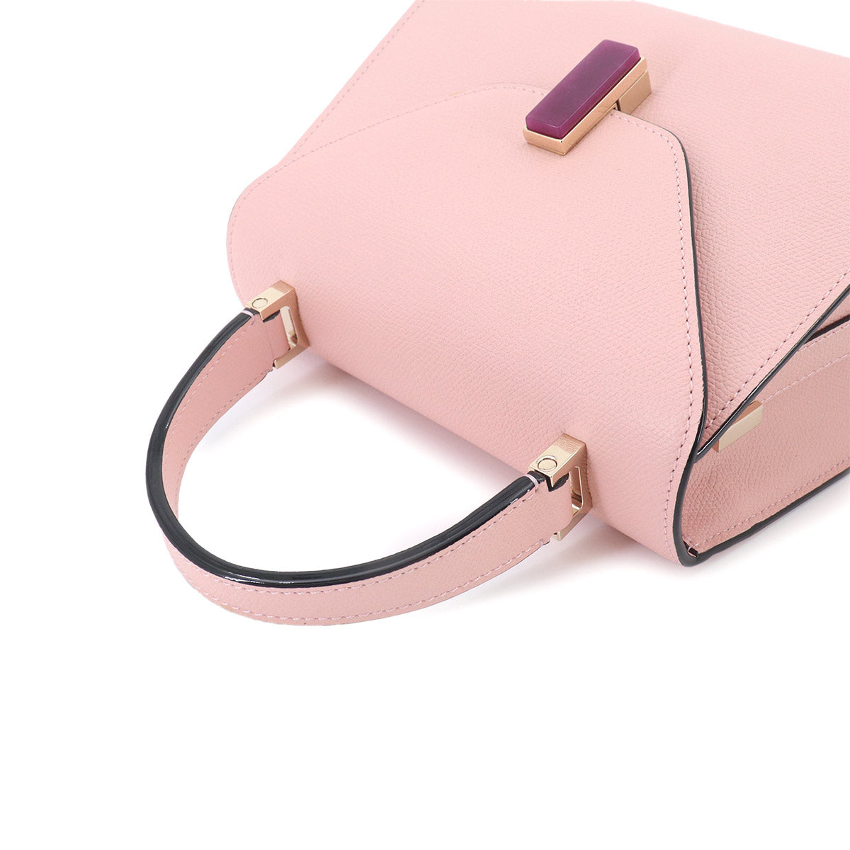 Mini Iside 2way Hand Shoulder Bag Leather Pink