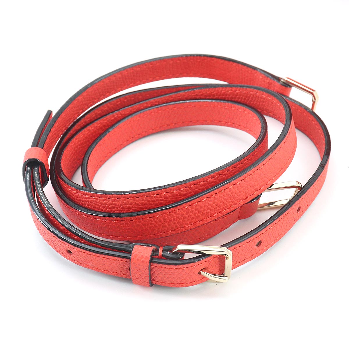 Mini Iside 2way Hand Shoulder Bag Leather Red