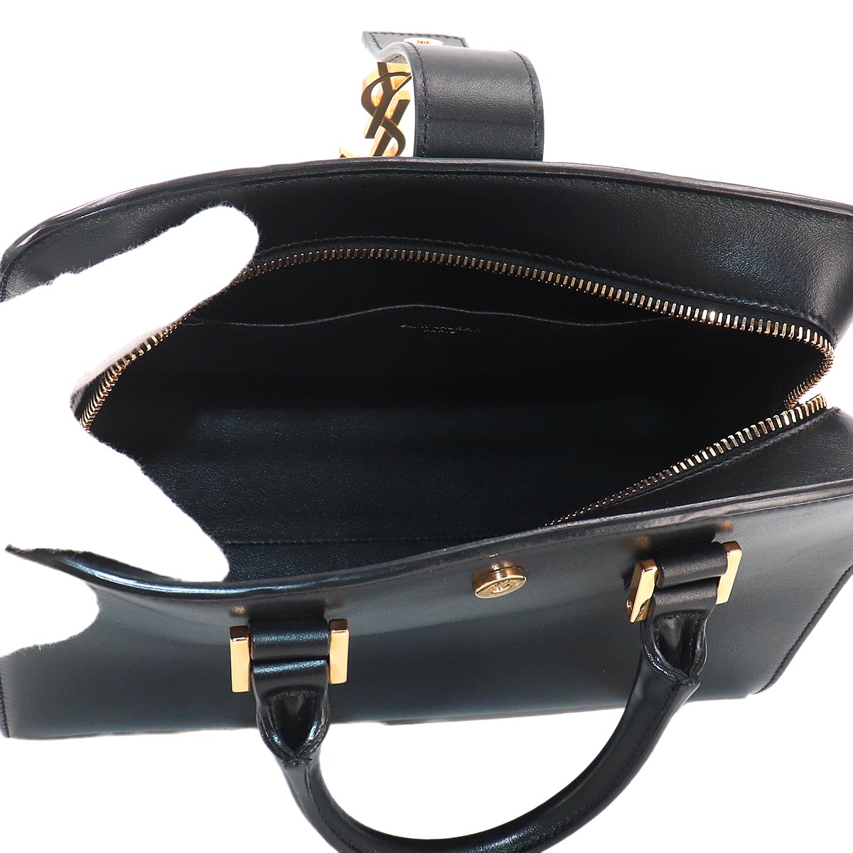 Baby Cabas Hand Shoulder Bag Leather Black 568853