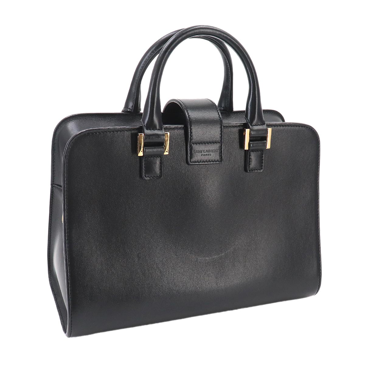 Baby Cabas Hand Shoulder Bag Leather Black 568853
