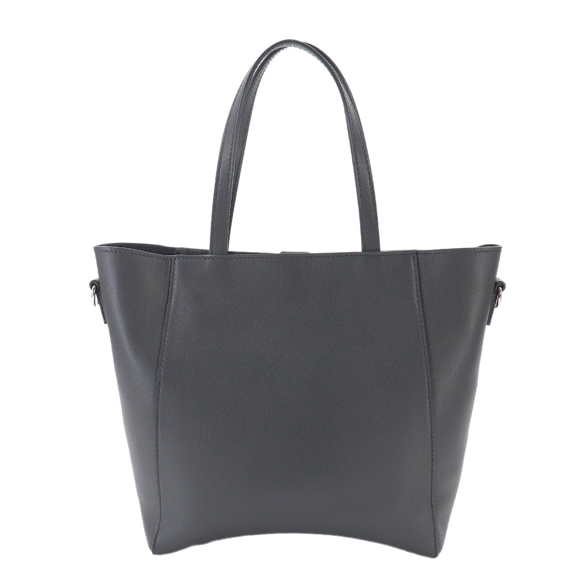 Hourglass Soft Small Tote Shoulder Bag Leather Gray 810415