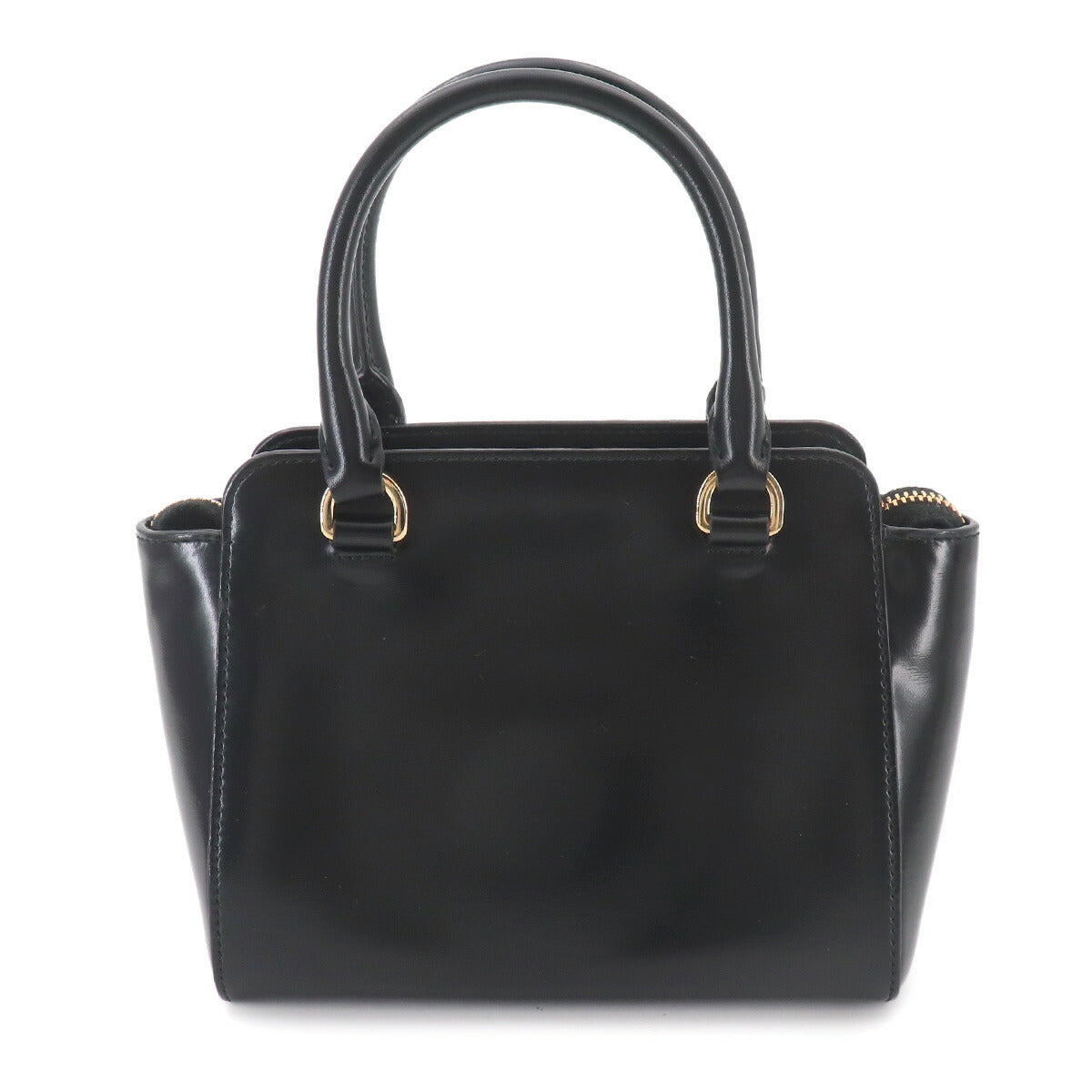 2way Hand Shoulder Bag Leather Nero Black 1BA380 Purse