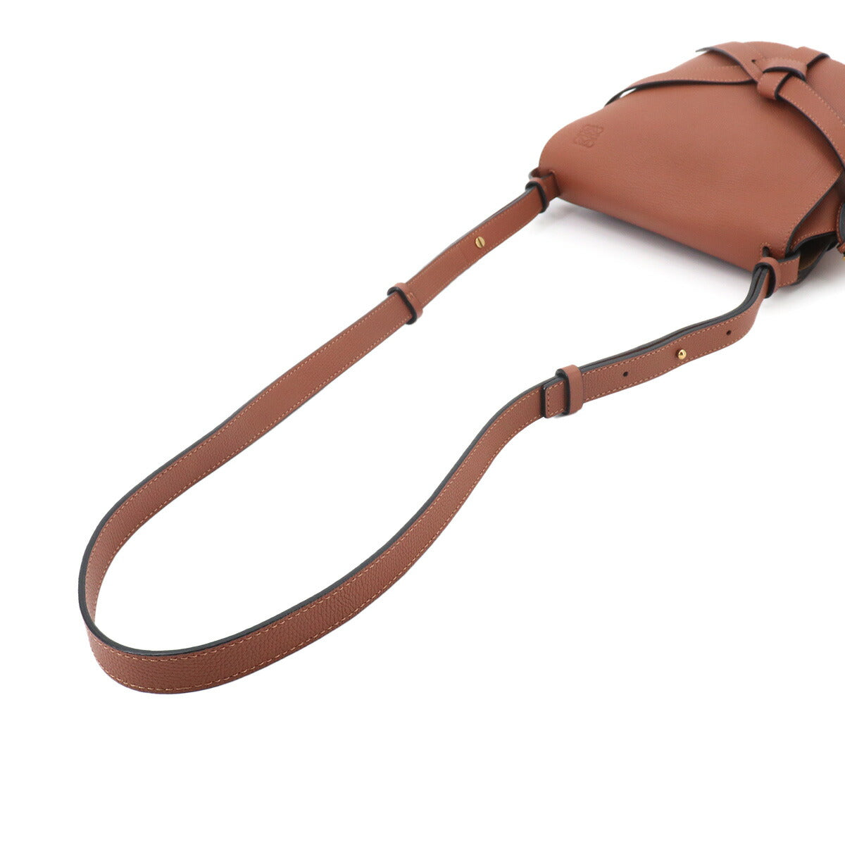 Gate Bag Small Shoulder Bag Leather Tan Brown Purse