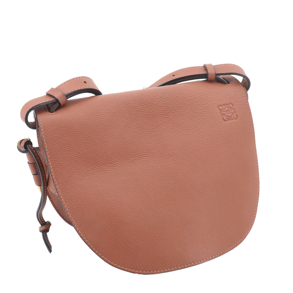 Gate Bag Small Shoulder Bag Leather Tan Brown Purse