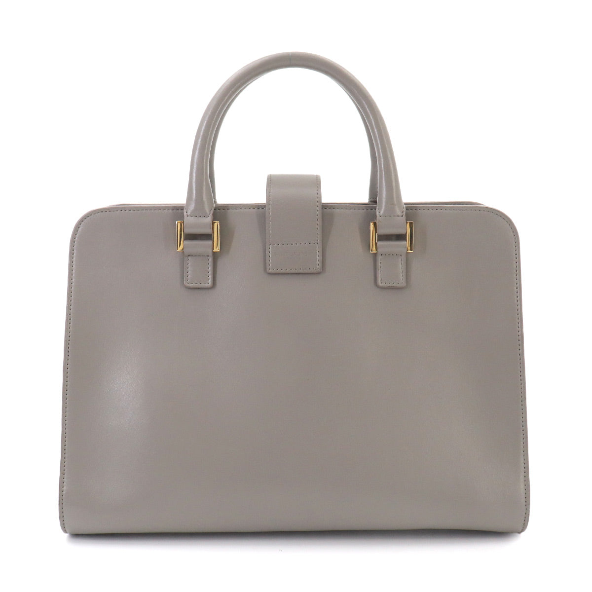 Cabas S Hand Shoulder Bag Leather Gray 472469