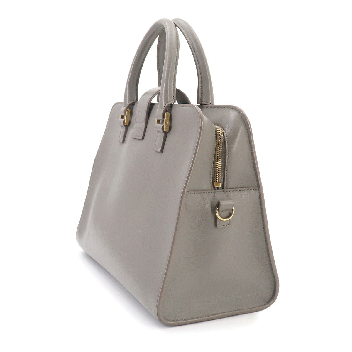 Cabas S Hand Shoulder Bag Leather Gray 472469