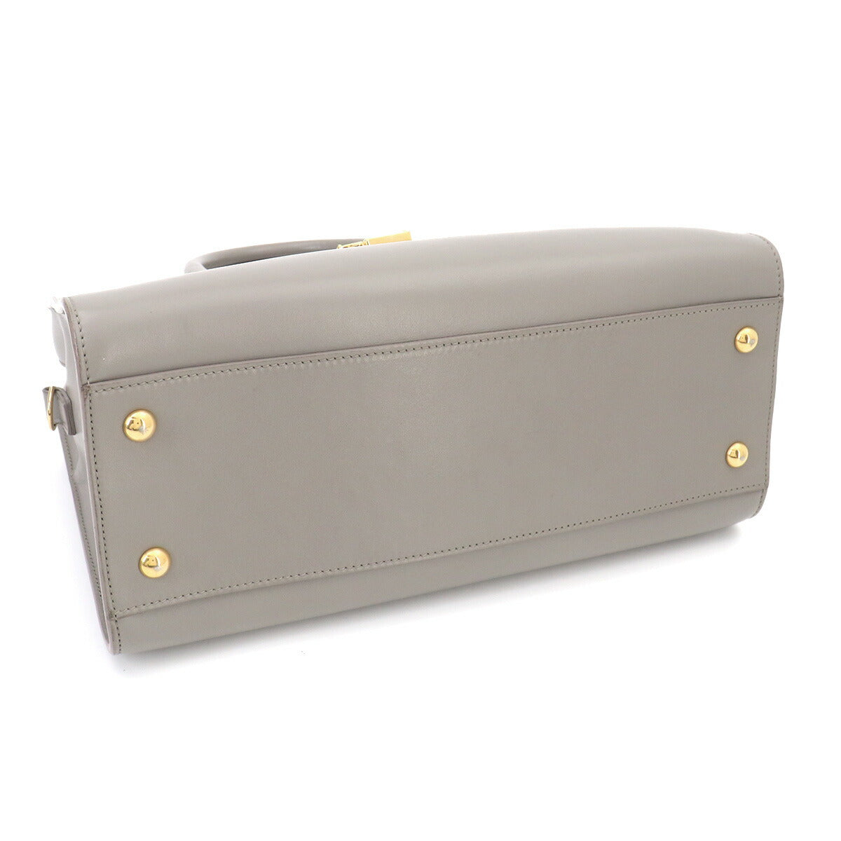 Cabas S Hand Shoulder Bag Leather Gray 472469