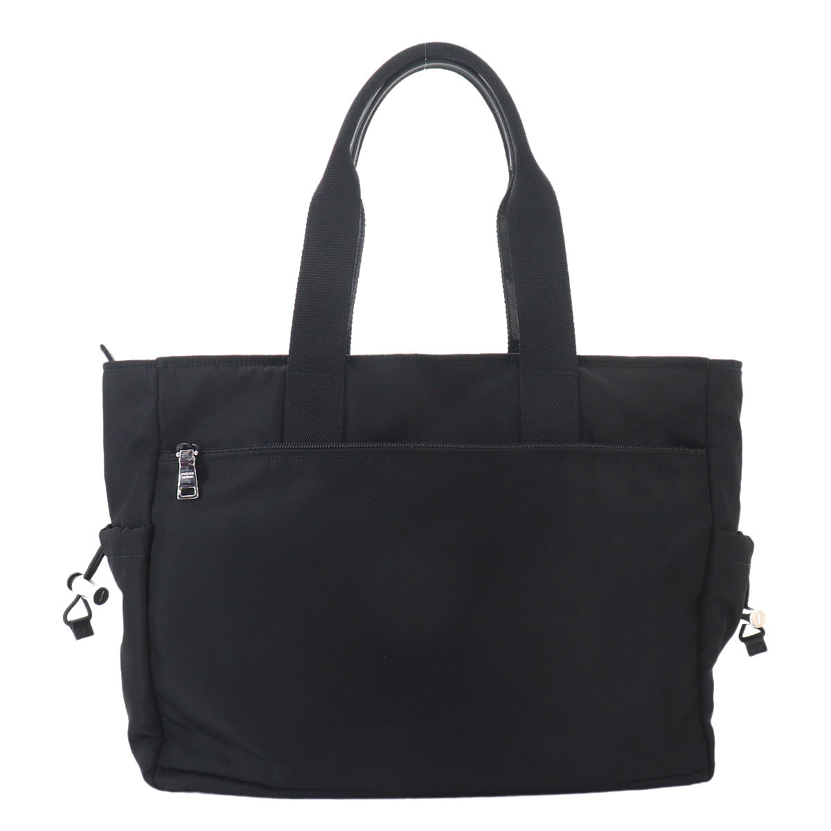 Frankenstein Tote Bag Nylon Saffiano Leather Nero Black