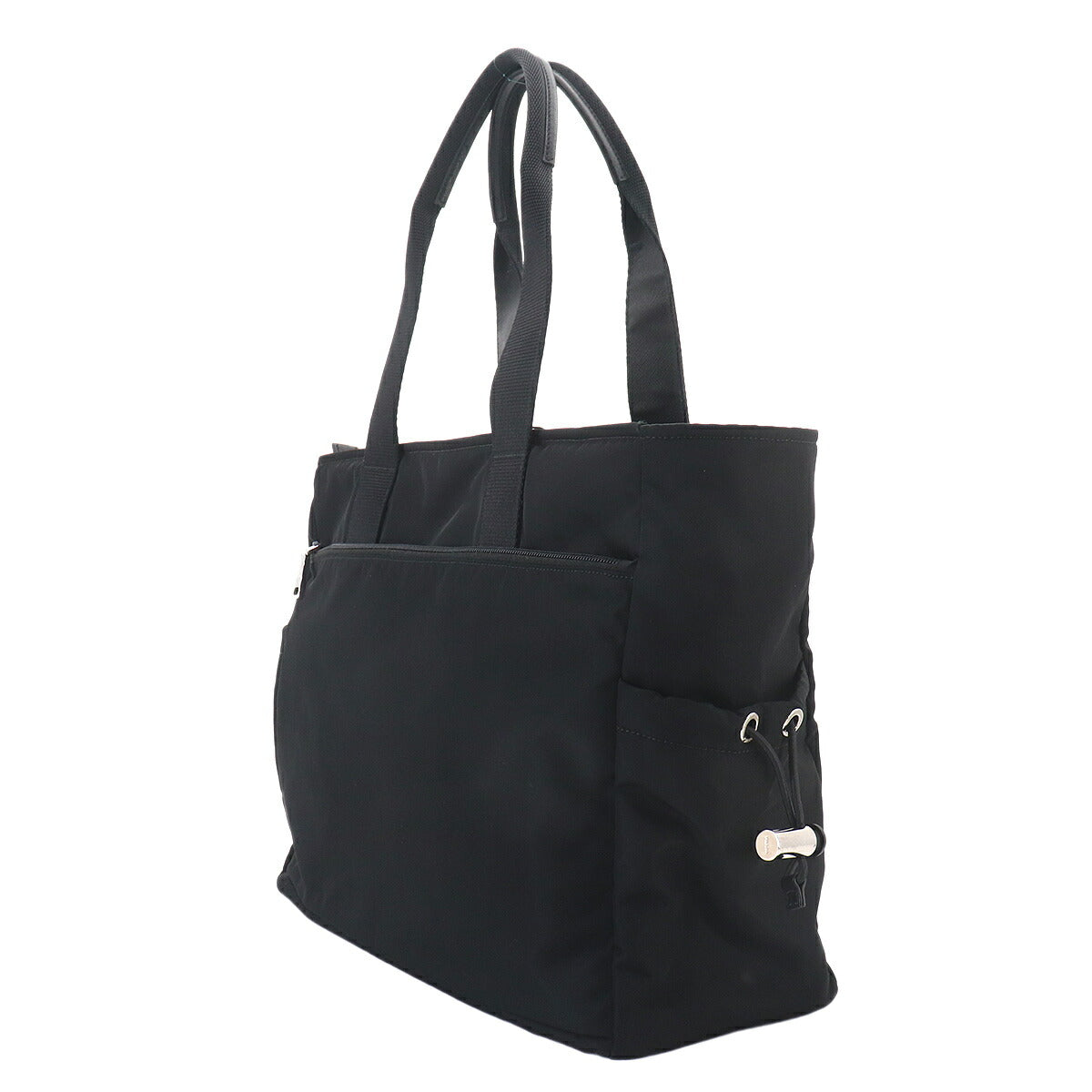 Frankenstein Tote Bag Nylon Saffiano Leather Nero Black