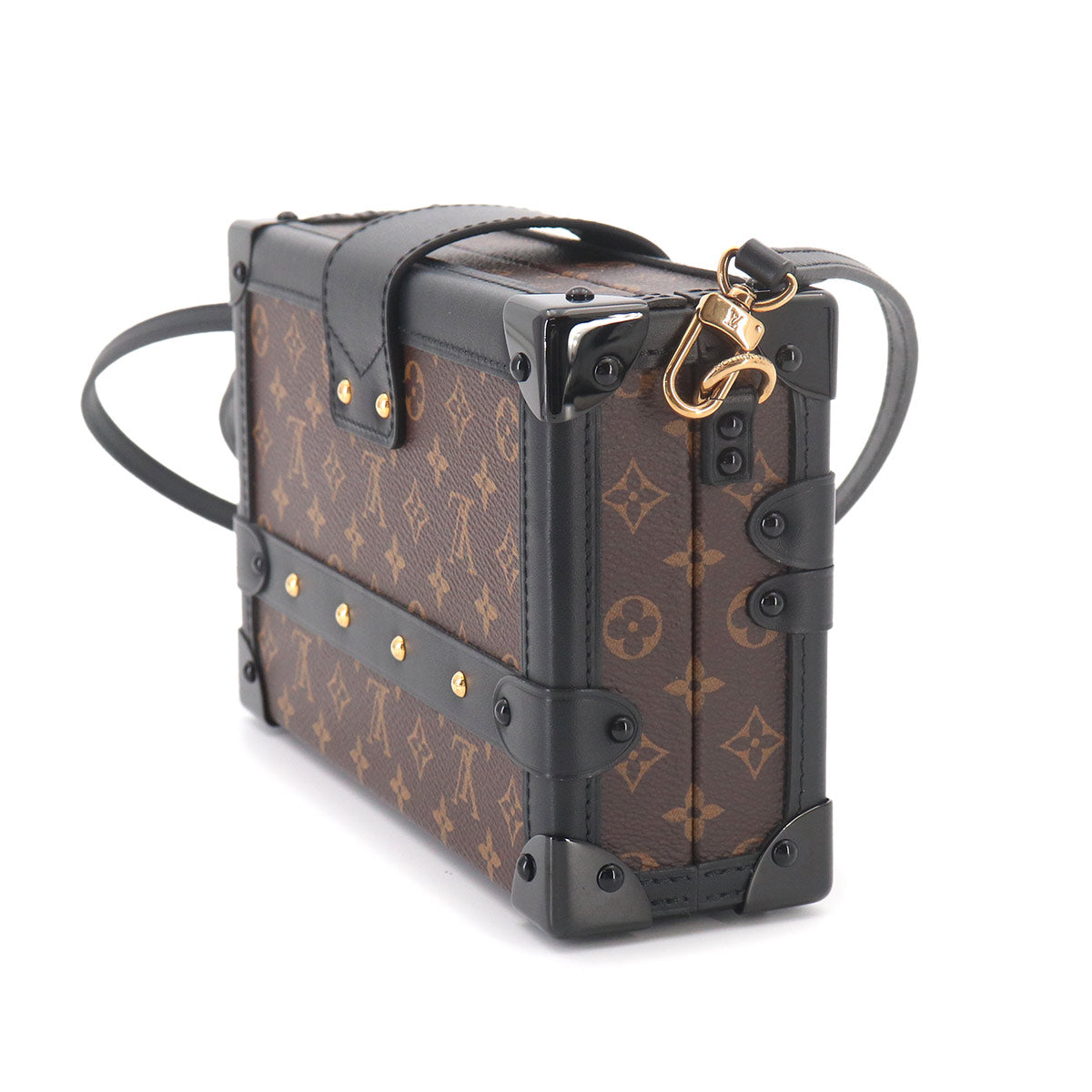 Monogram Petite Malle Shoulder Bag Brown M45943