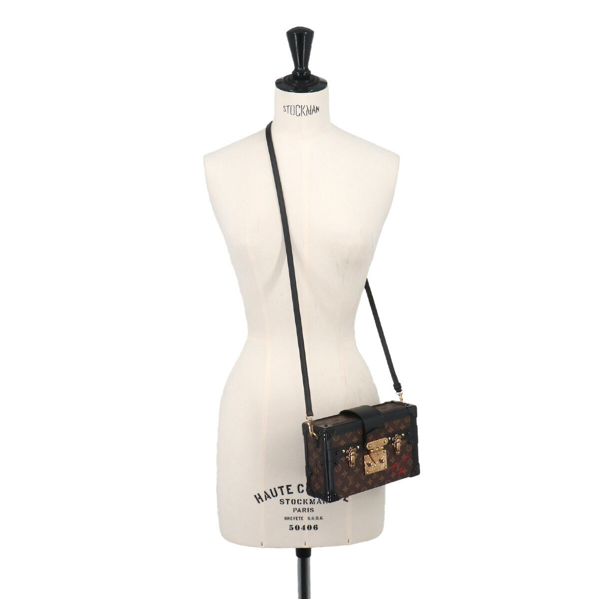Monogram Petite Malle Shoulder Bag Brown M45943