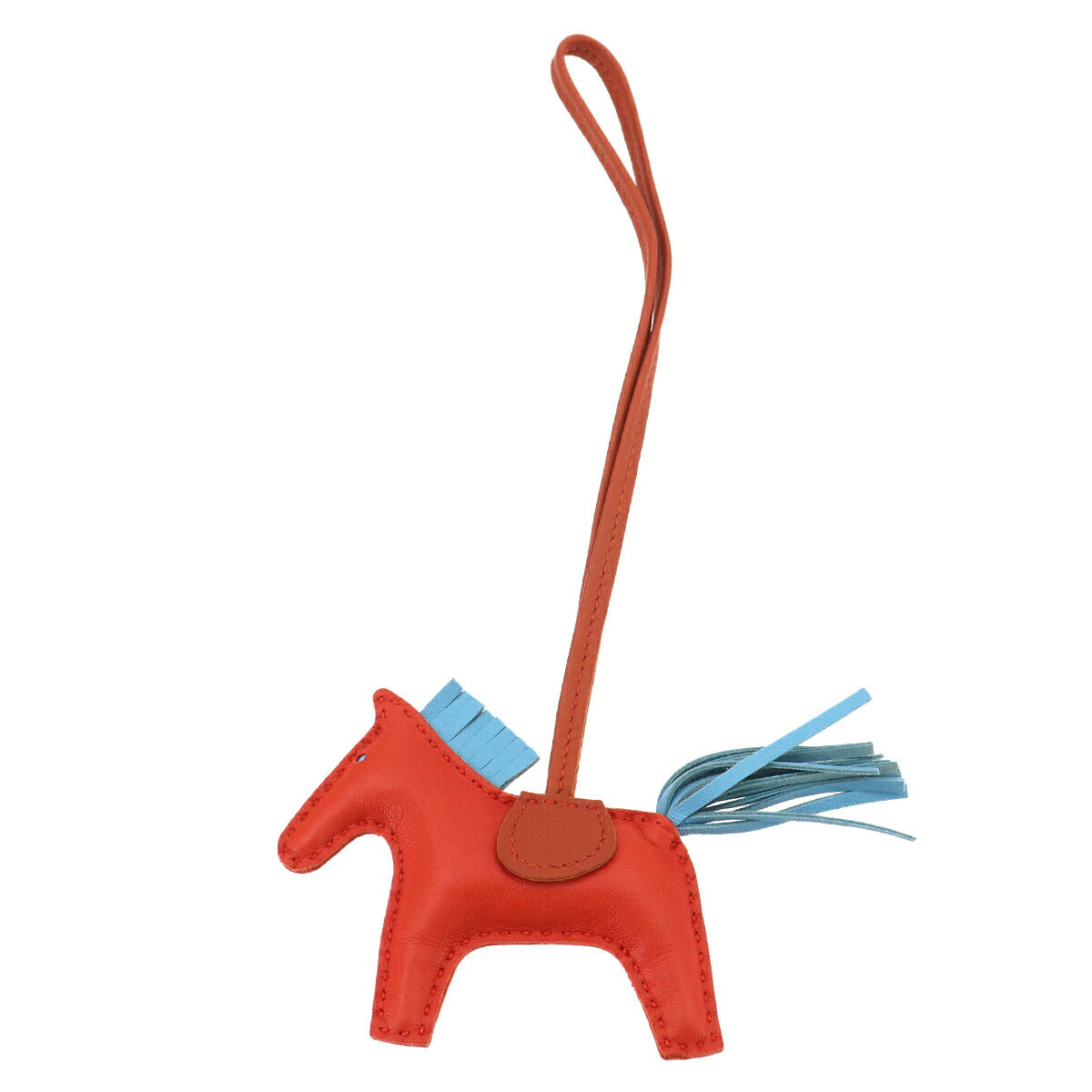 Rodeo PM Bag Charm Agneau Milo Capucines Celeste Cornelian