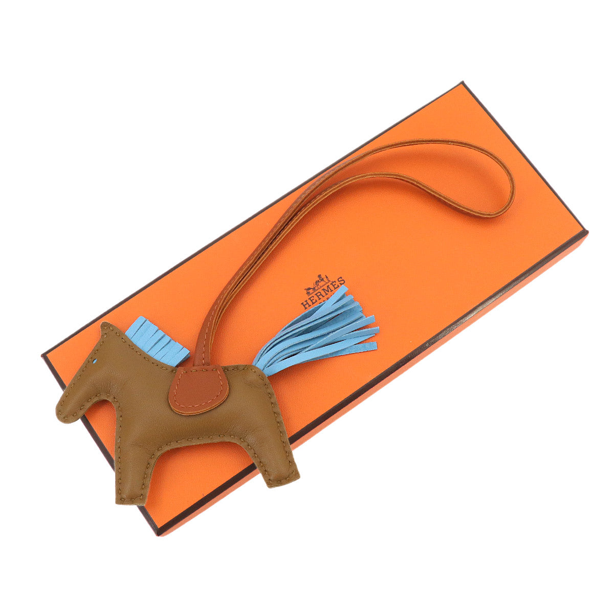 Rodeo PM Bag Charm Agneau Milo Craft Celeste Pain depice