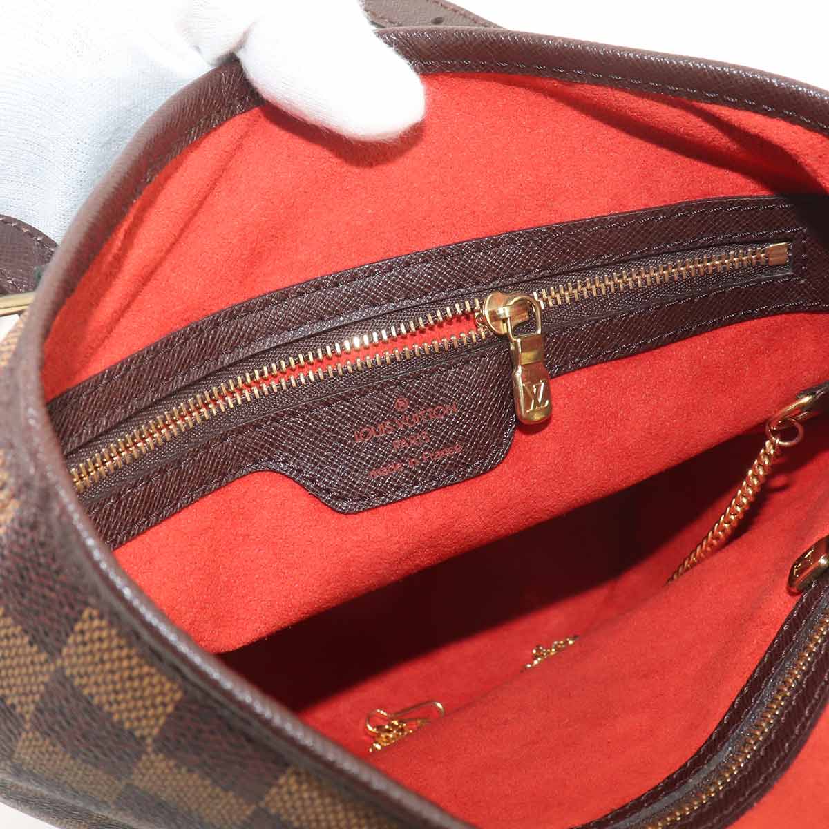 Damier Male Tote Bag Ebene Brown N42240 Purse