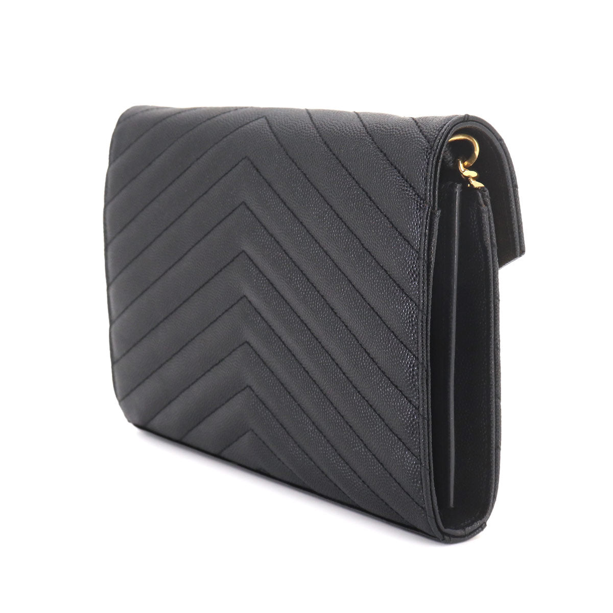 Cassandra Chain Wallet Leather Black 377828