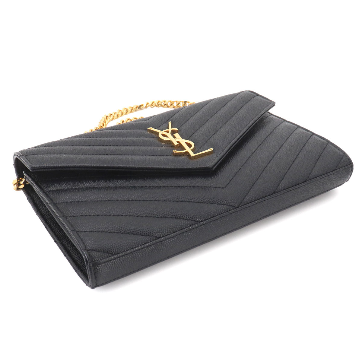 Cassandra Chain Wallet Leather Black 377828