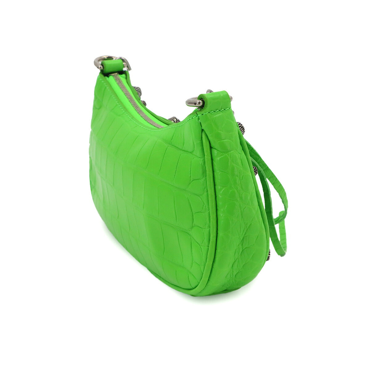 Le Cagole Mini Hand Shoulder Bag Leather Green 695814