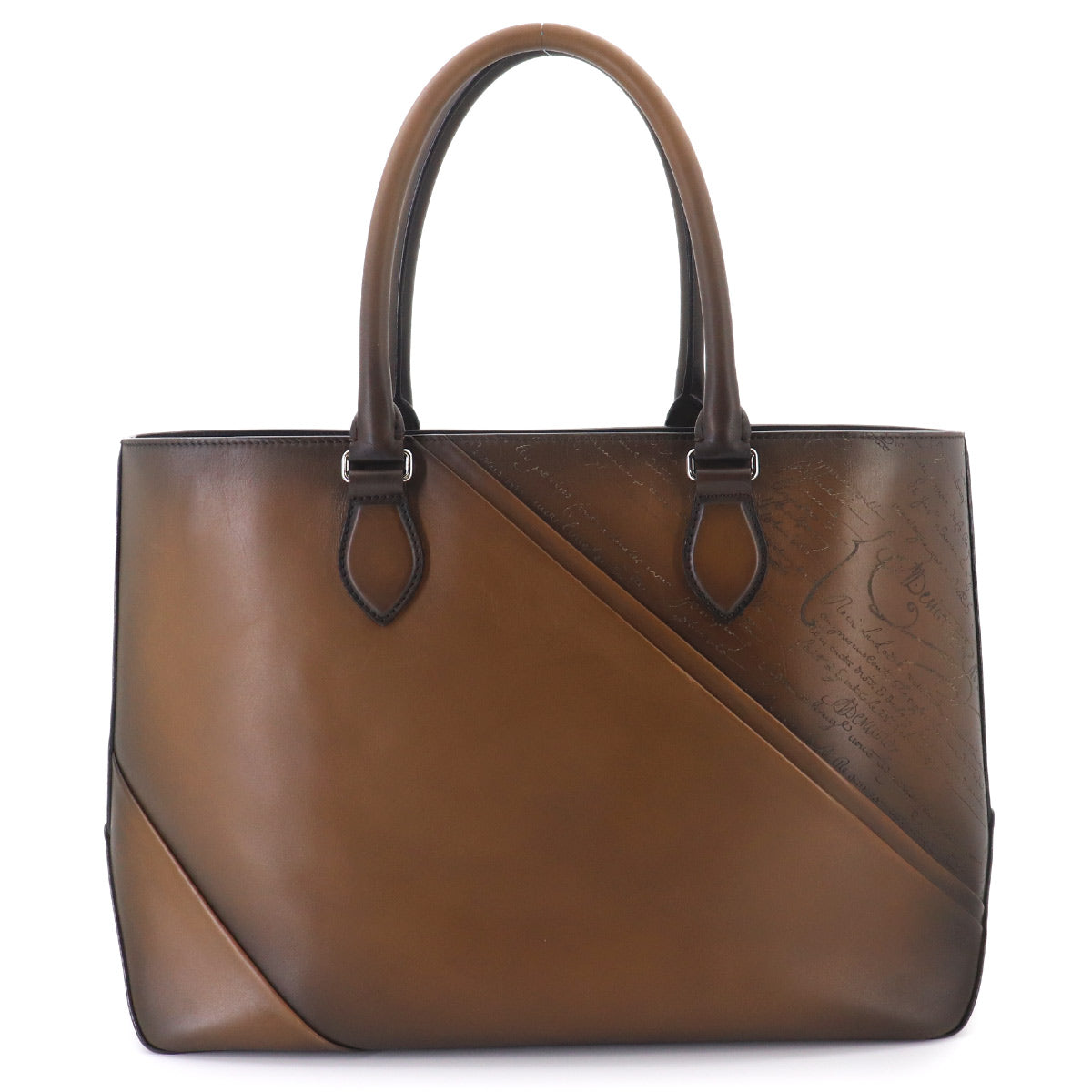 Berluti Calligraphy Toujours Scritto Drape Tote Bag Venezia Leather