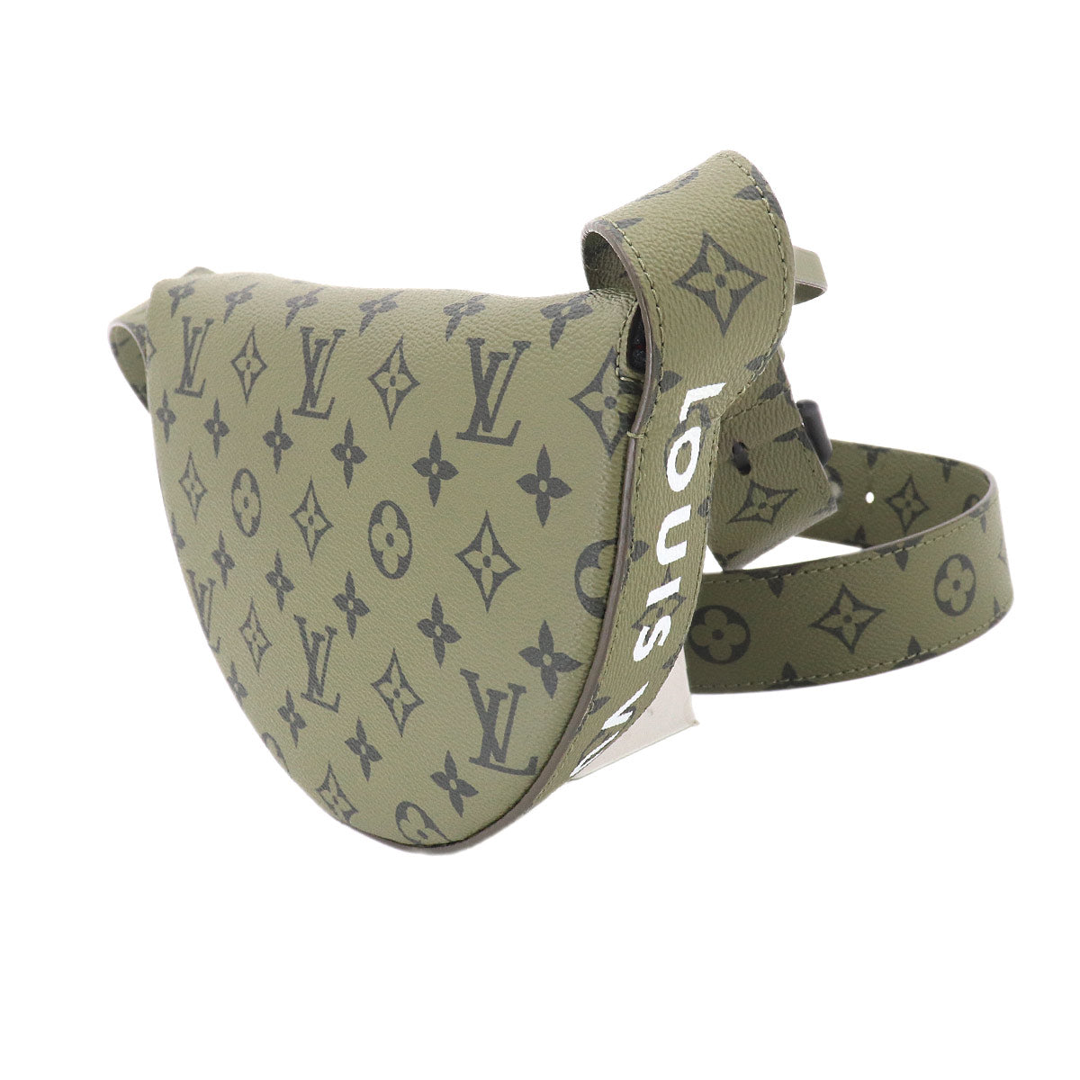 Monogram Tone LV Moon Crossbody Shoulder Bag Khaki M23838