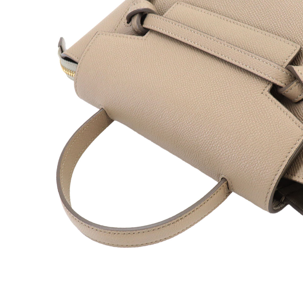 Belt Bag Nano Hand Shoulder Bag Leather Beige 189003