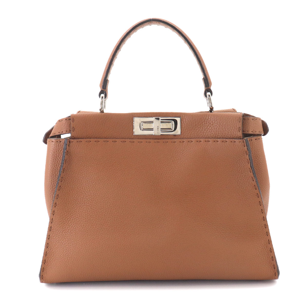 Selleria Peekaboo 2way Hand Shoulder Bag Leather Brown 8BN226