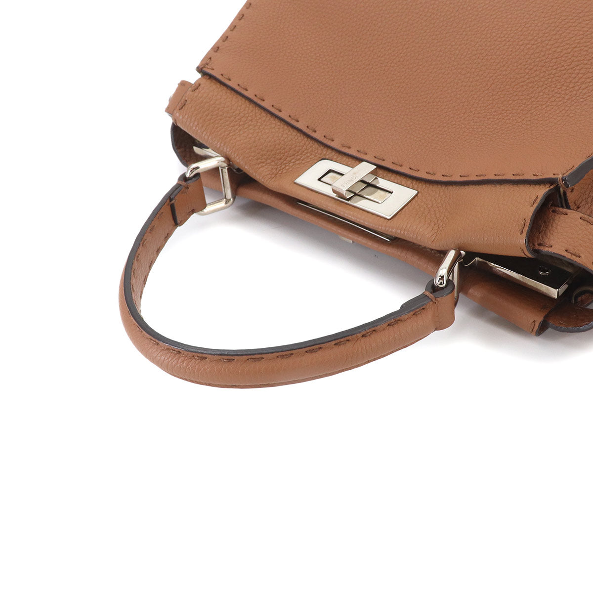 Selleria Peekaboo 2way Hand Shoulder Bag Leather Brown 8BN226