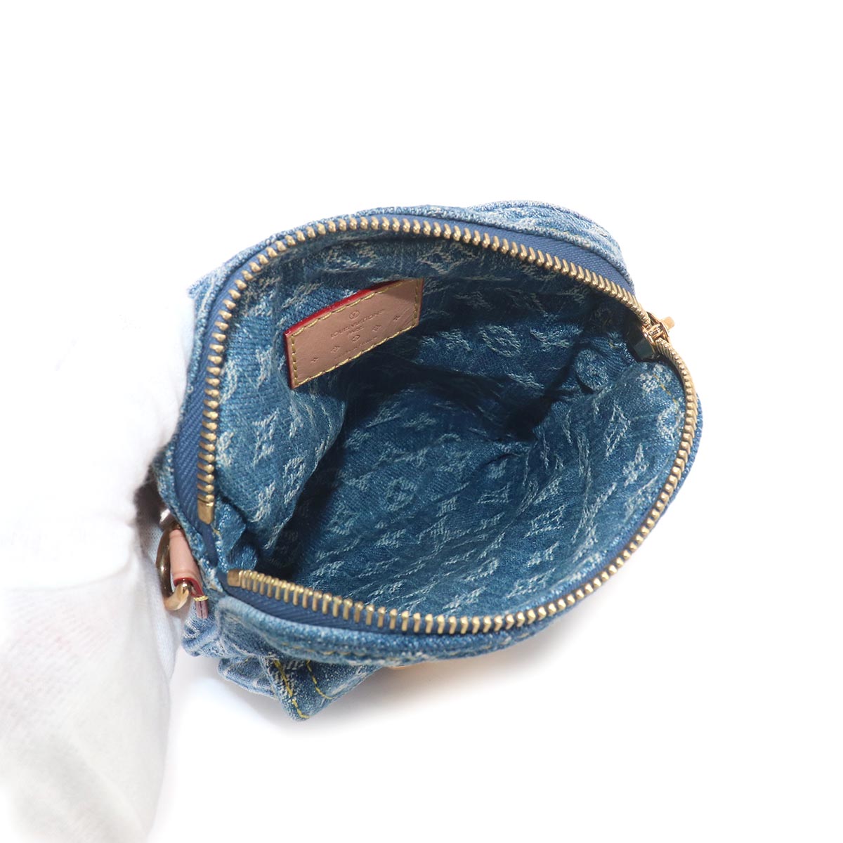LV Remix Monogram Denim Fairfax Pochette Shoulder Bag