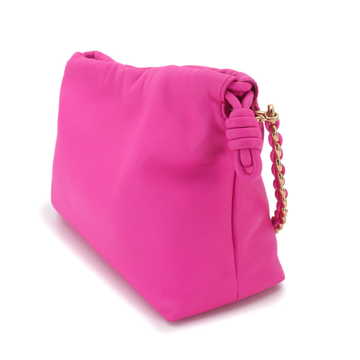 Flamenco Purse Hand Shoulder Bag Leather Pink Purse