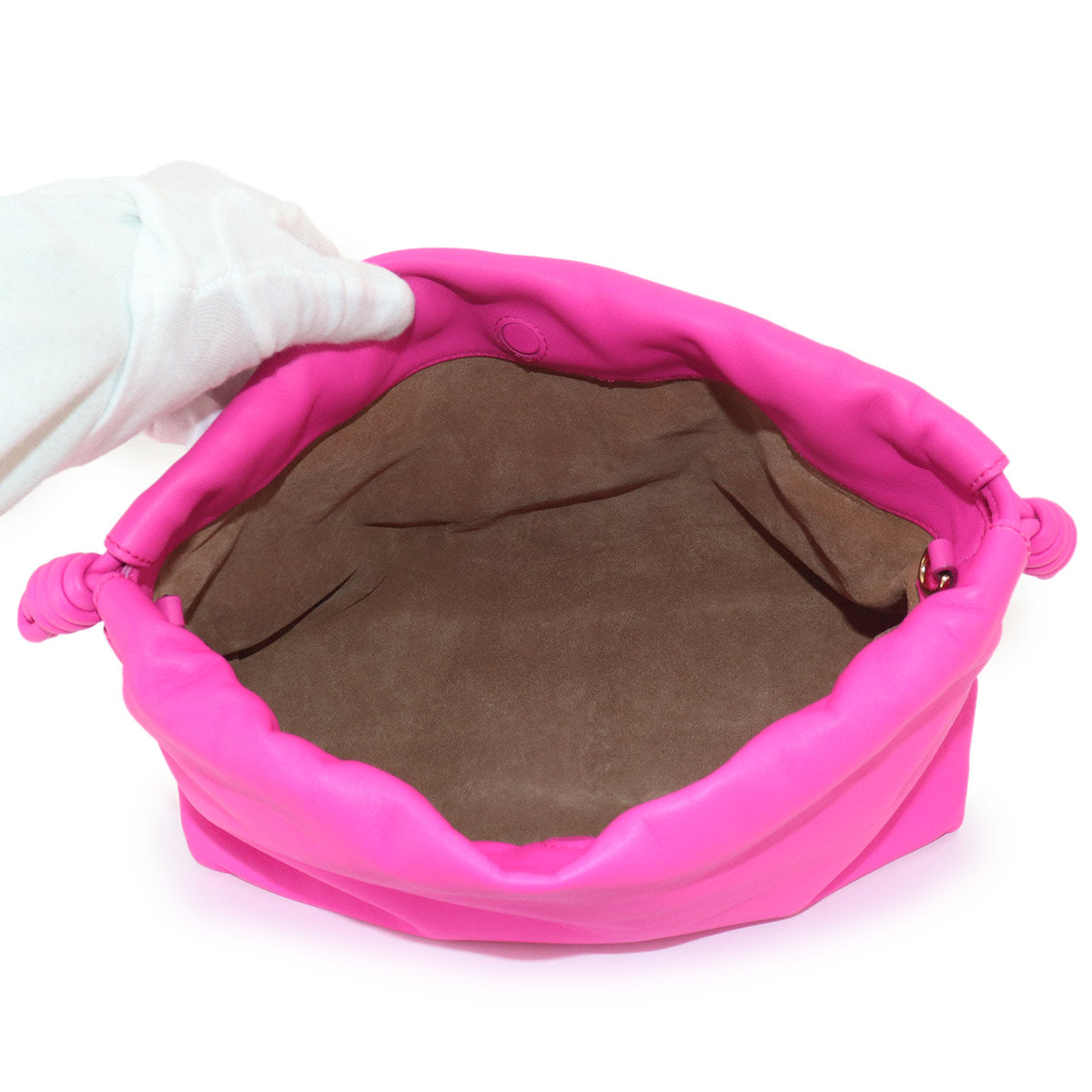Flamenco Purse Hand Shoulder Bag Leather Pink Purse