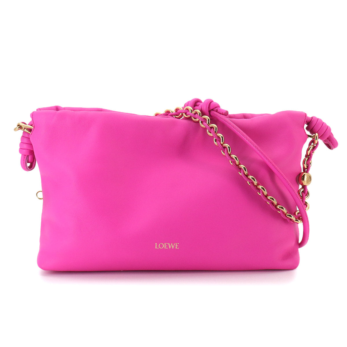Flamenco Purse Hand Shoulder Bag Leather Pink Purse