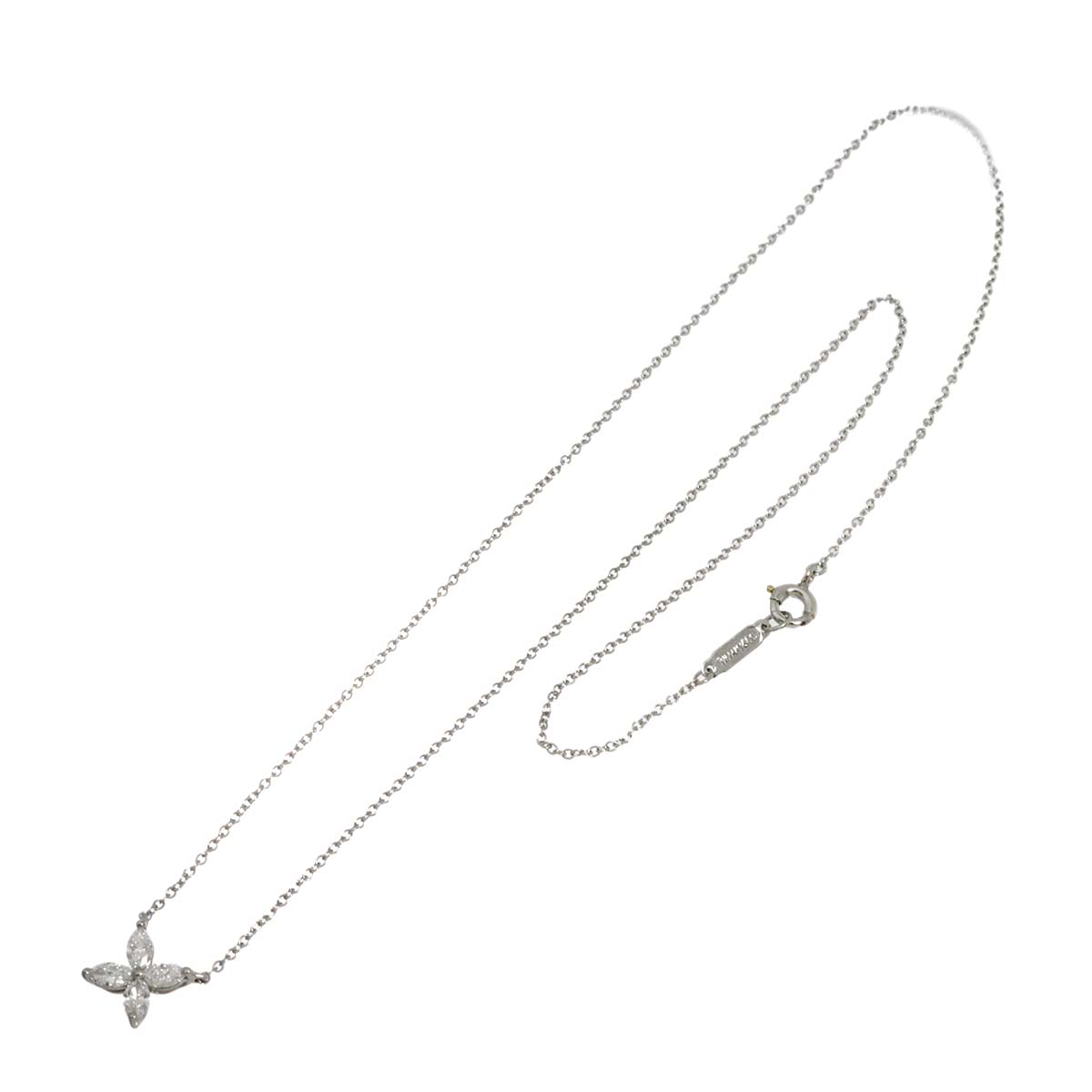 Victoria Small Diamond Necklace Platinum