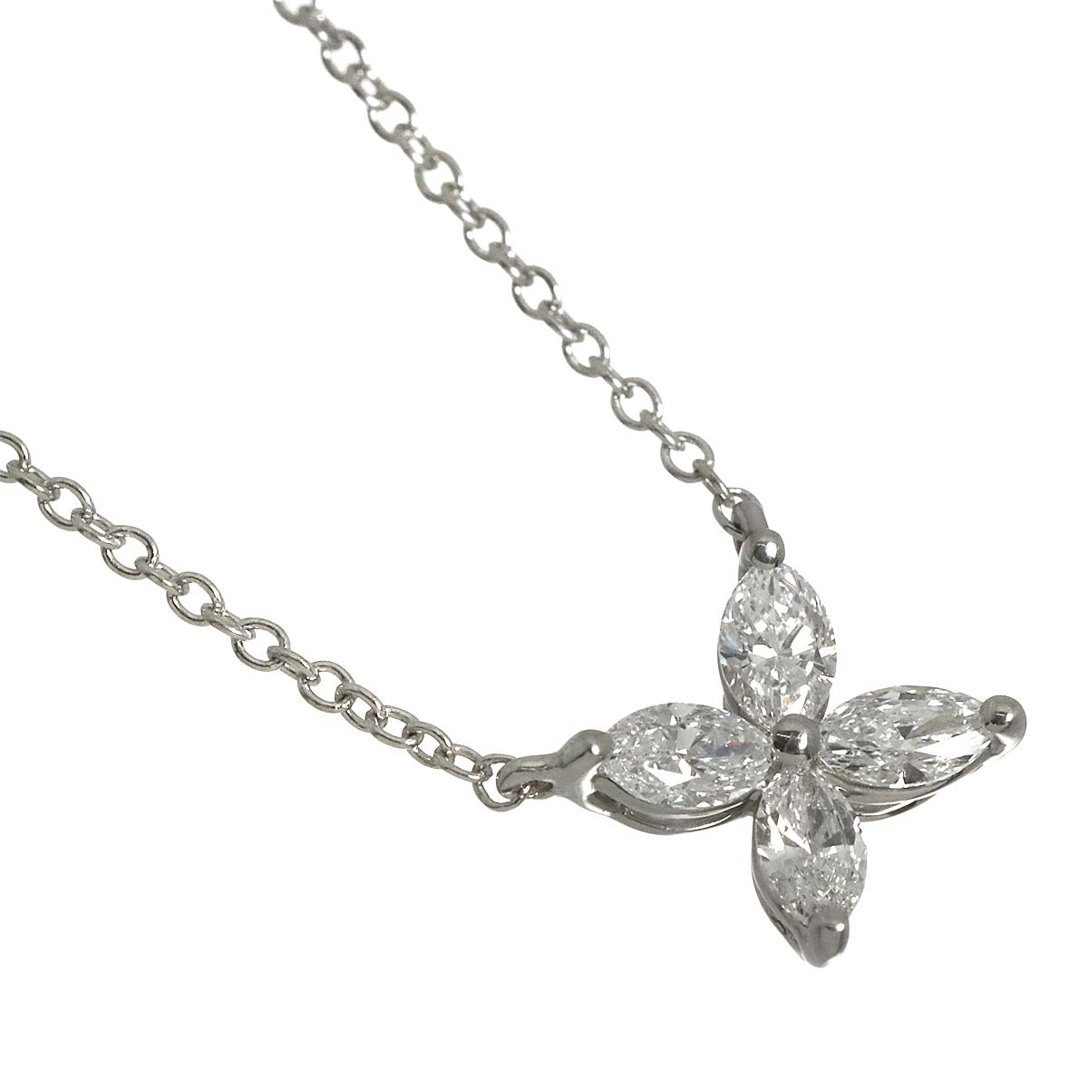 Victoria Small Diamond Necklace Platinum