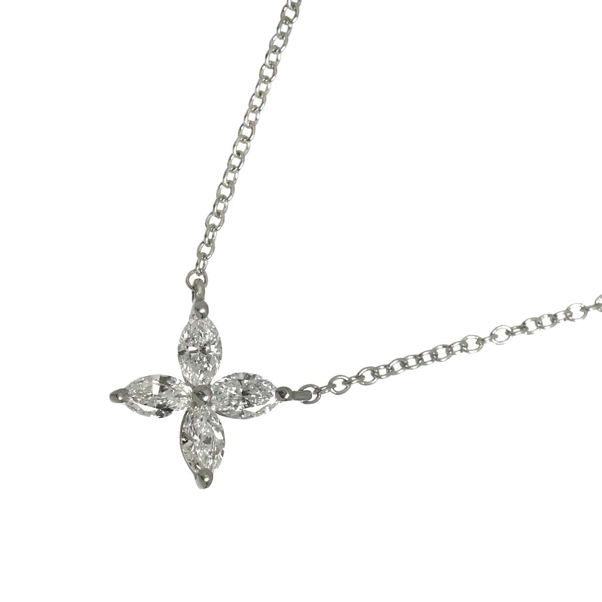 Victoria Small Diamond Necklace Platinum