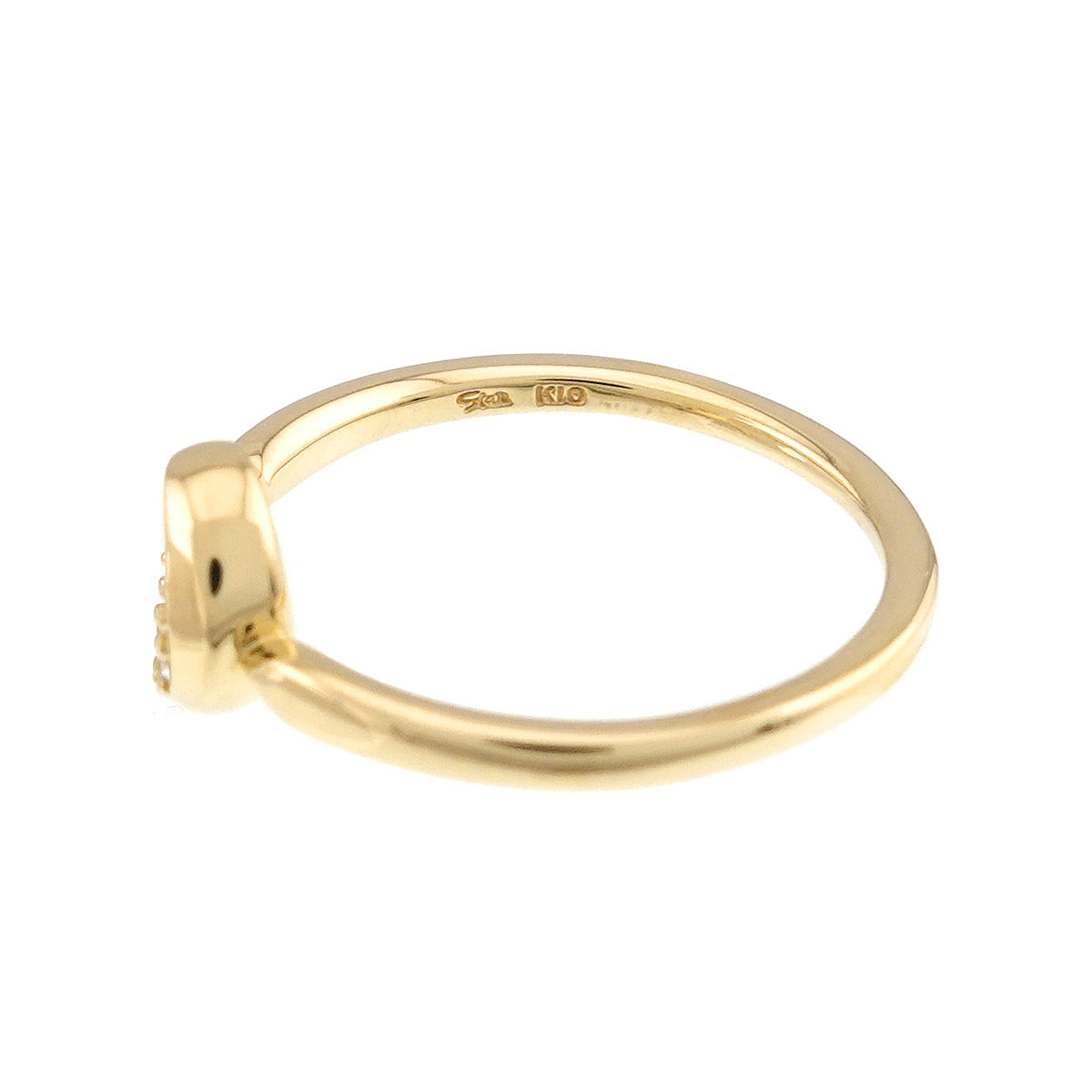 Diamond 0.02ct Ring 10K YG 416 Size4.75-5(US)