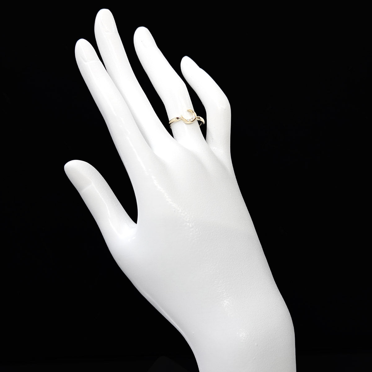 Diamond 0.02ct Ring 10K YG 416 Size4.75-5(US)