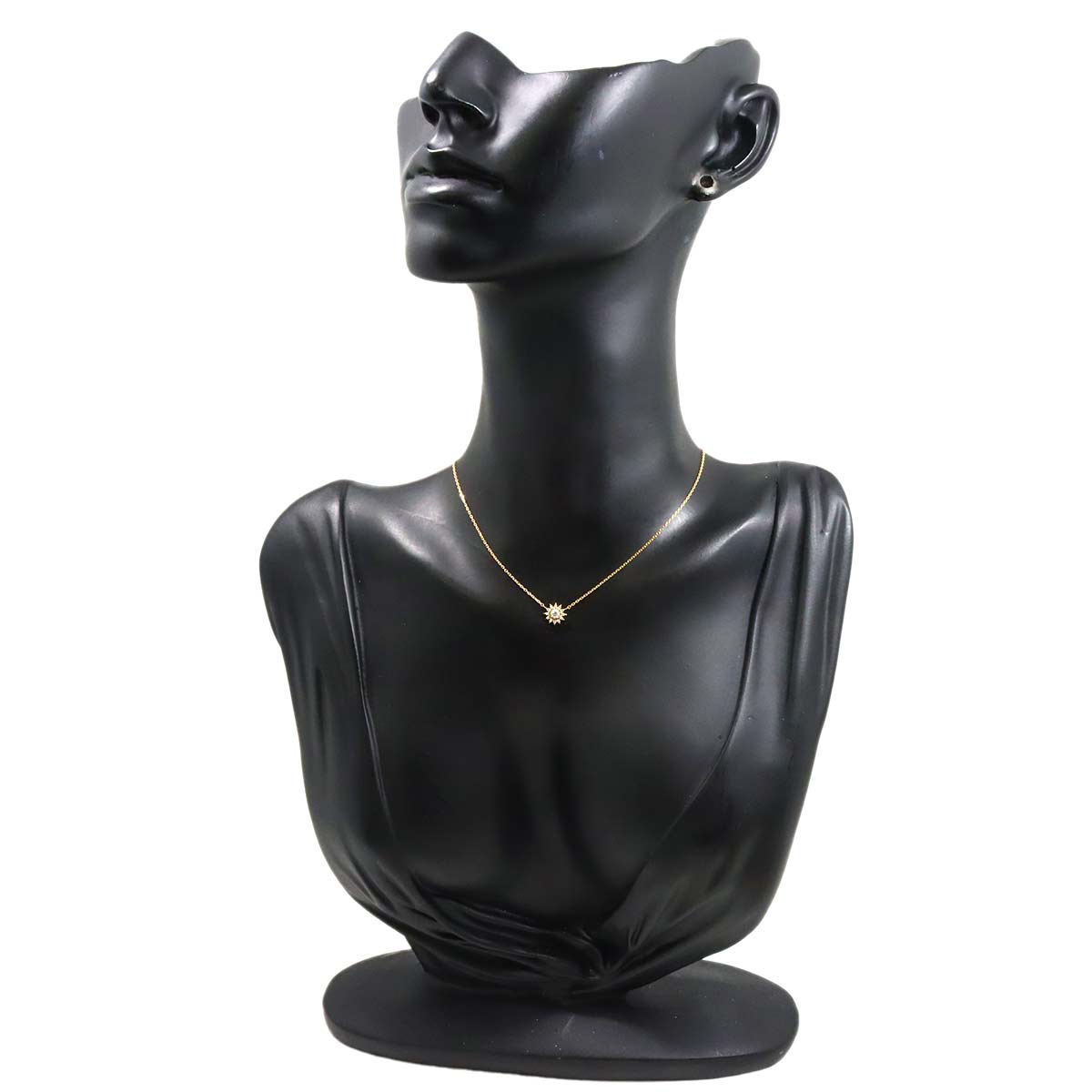 Diamond 0.08ct Necklace 18K YG 750 Pt