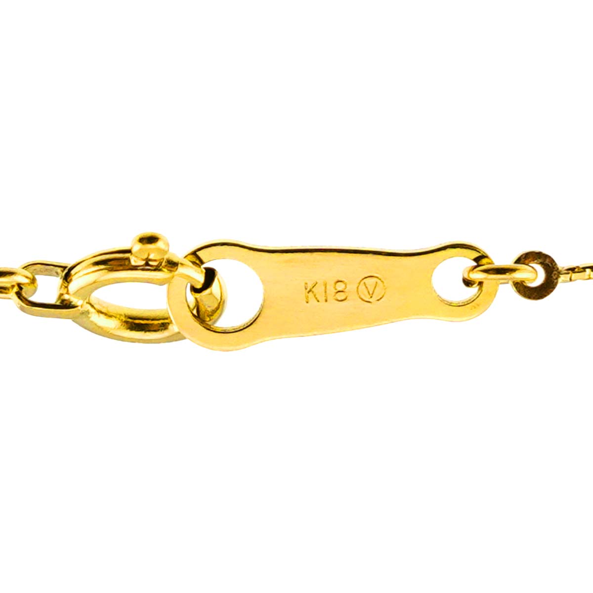 Akoya Pearl Diamond Necklace 18K Yellow Gold 750