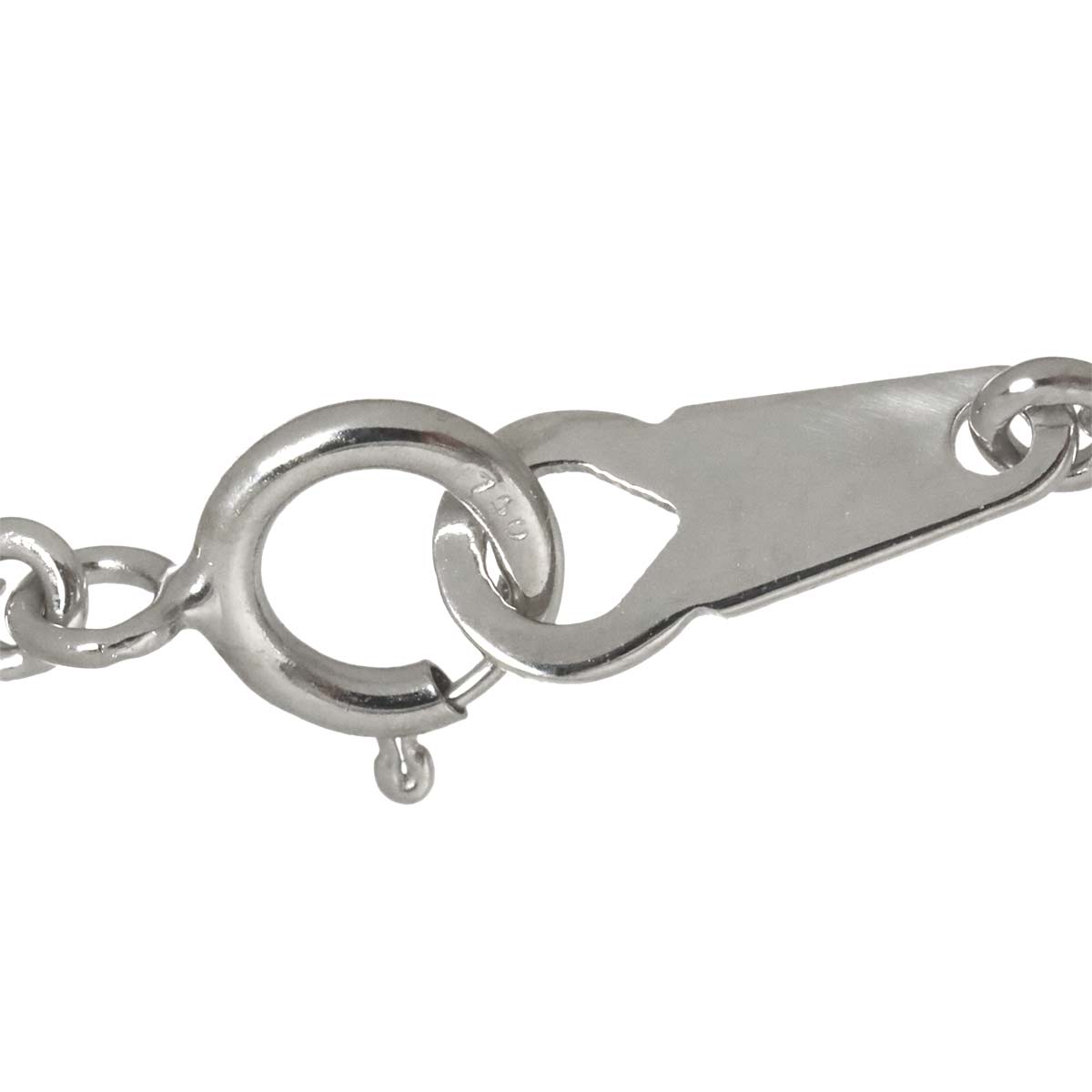 Heart Diamond 0.25ct Necklace 18K White Gold 750