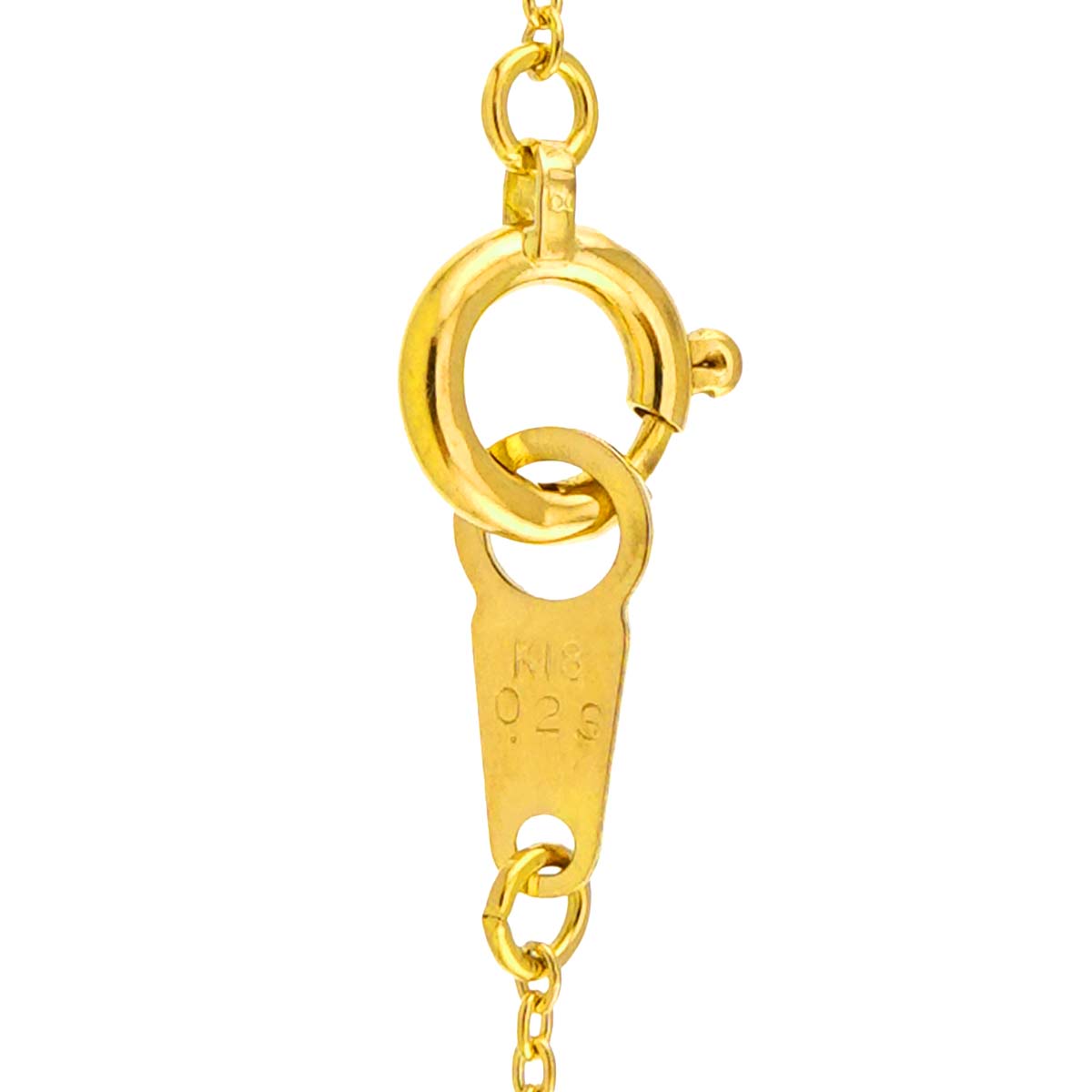Diamond 0.23ct Necklace 18K Yellow Gold 750