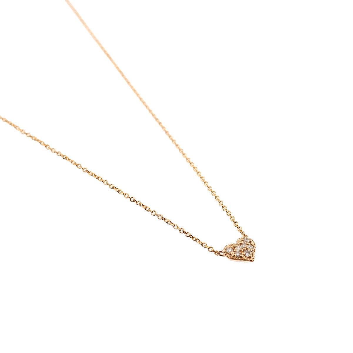 Diamond 0.04ct Necklace 18K PG 750