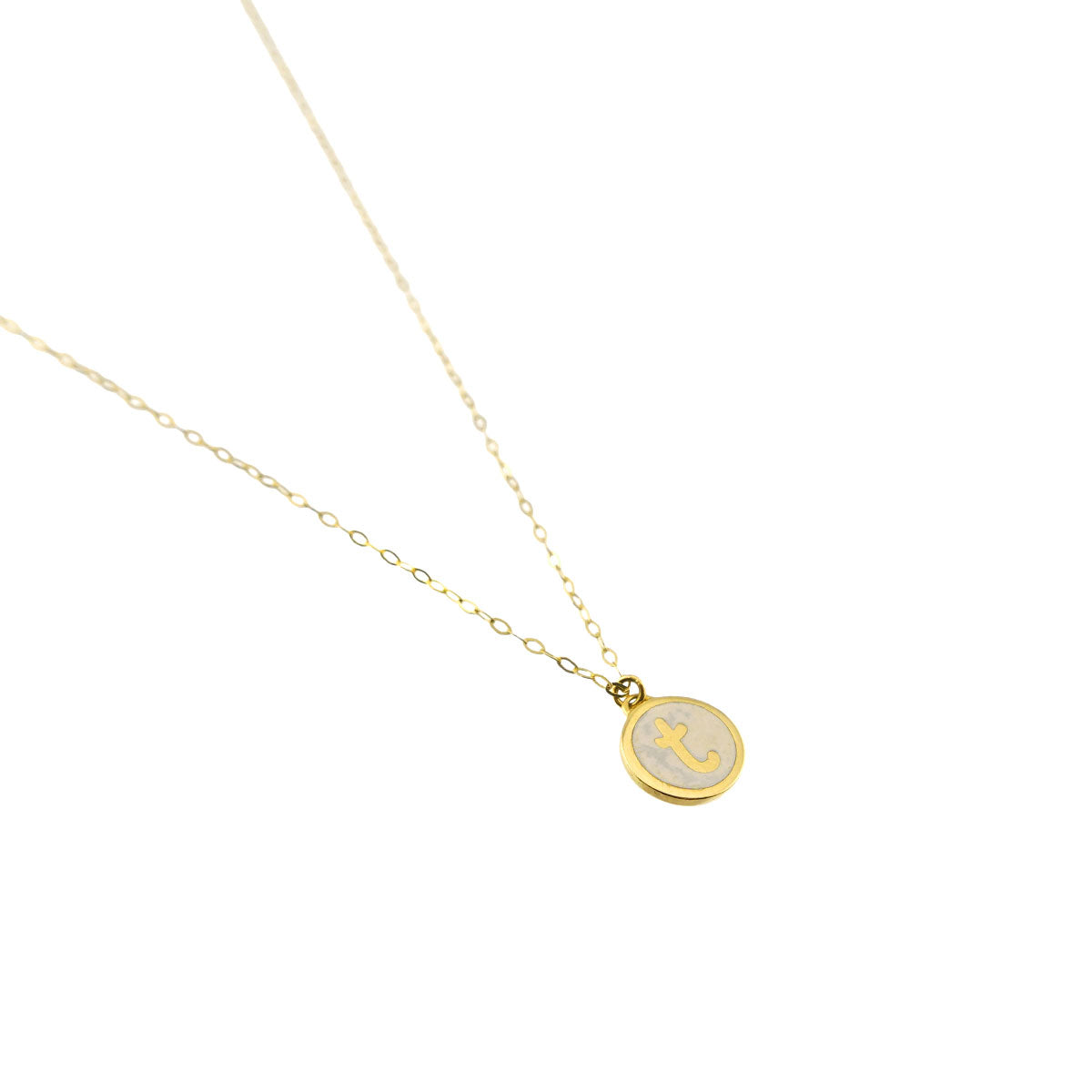 Necklace Enamel 18K Yellow Gold 750