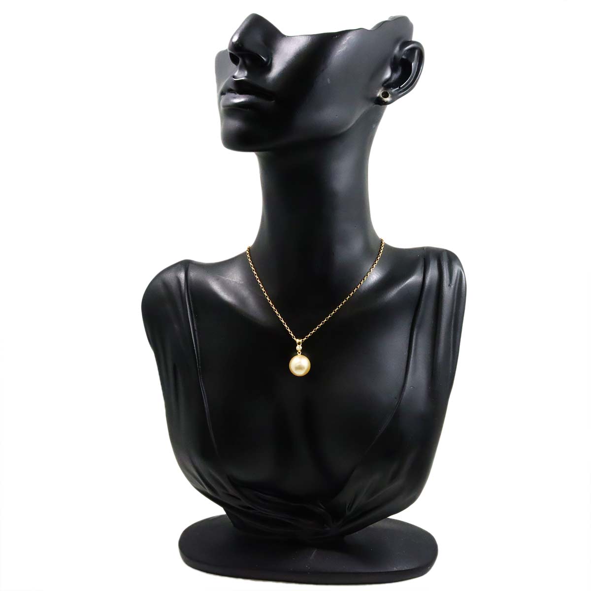 South Sea pearl 11.5mm Diamond Necklace 18K YG 750
