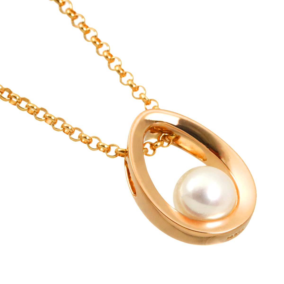 Akoya Pearl 6.5mm Necklace 18K PG 750