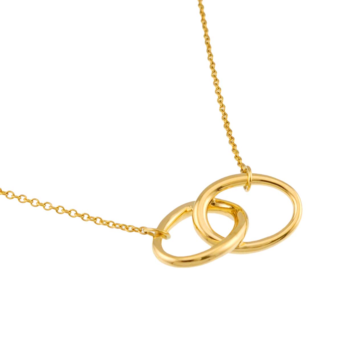 Double Loop Necklace 18K Yellow Gold 750