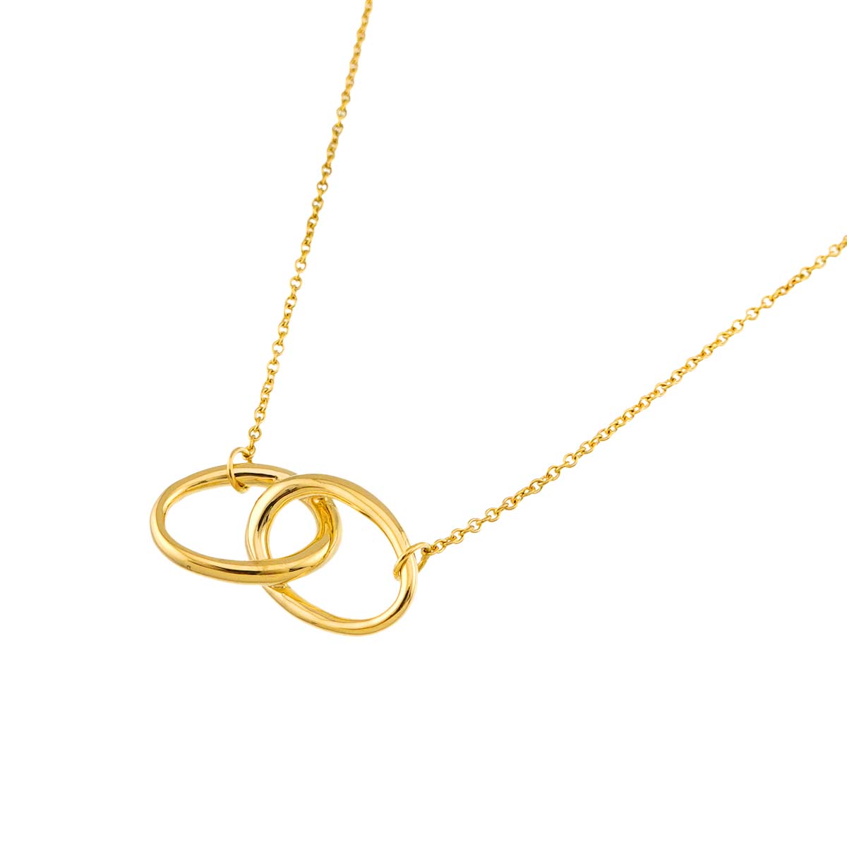 Double Loop Necklace 18K Yellow Gold 750